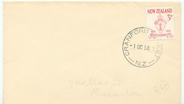 NEW ZEALAND 1958 100 Years Nelson Cathedral City 3 D On Superb Cover - Briefe U. Dokumente