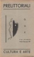 Prelittoriali Della Cultura E Dell'Arte G.U.F. Palermo 1936 - Guerre 1939-45
