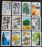 France Timbre Adhésif Oblitérés Année 2018 - N°A1605 à A1616 Série Complète 12 TIMBRES - LES ARBRES - Adhesive Stamps