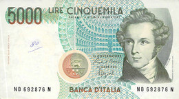 Italien 5000 Lire Geldschein 1985 AU/EF II - 5.000 Lire