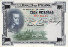 Spanien 100 Pesetas - Felipe II - 1925 AU/WF II - 100 Peseten