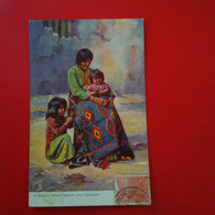 A NAVAJO INDIAN SQUAW AND CHILDREN - Indiens D'Amérique Du Nord