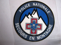 AUTOCOLLANT (SOUS EMBALLAGE) DE LA POLICE NATIONALE CRS SECOURS EN MONTAGNE NEUF - Police & Gendarmerie
