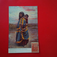 A HAVASUPAI INDIAN SQUAW AND PAPOOSE - Indiaans (Noord-Amerikaans)