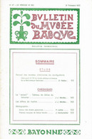 BULLETIN Du MUSEE BASQUE N°57(3°T.1972)RECUEIL Des RECETTES VETERINAIRES De JAUREQUIBERRY/ Sommaire S/scan - Baskenland