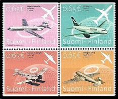 FINLANDIA 2003 - AVIONES - YVERT 1607/1610** SERIE - Unused Stamps