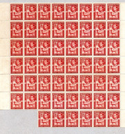 SOMALILAND 1938 KGVI - BLOCCO DI 54 Sc 86 SG 95 MNH** BDF  VEDI SCAN - Somaliland (Herrschaft ...-1959)