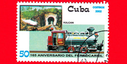 CUBA - Nuovo - 2002 - 165 Anni Delle Ferrovie - Treni - Locomotive A Vapore - Vulcan - 50 - Ungebraucht