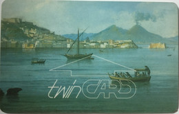 ITALIA : 5086A TWINCARD-Panorama Di Napoli USED - Test- Und Dienst-TK