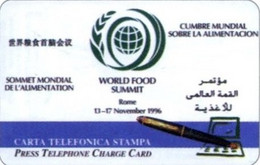 ITALIA : 4069 World Food Summit 11/1996 USED - Tests & Servizi
