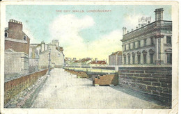 THE CITY WALLS LONDONDERRY - CANNONS - GOOD HIGHCLERE HAMPSHIRE POSTMARK - 1914 - Londonderry