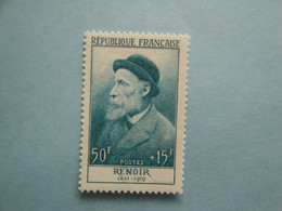 1955 France Yv 1032 ** MNH Cote 35.00 € Michel 1058 Scott B299 SG 1258  Auguste Renoir Peintre - Unused Stamps