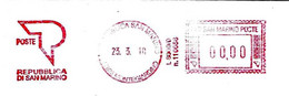 SAN MARINO - 2010 Uff. PT MONTEGIARDINO - Ema Affrancatura Meccanica Rossa Red Meter Su Busta Non Viaggiata - 1895 - Covers & Documents