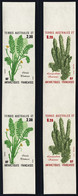 F.S.A.T. (1986) Antarctic Flora. Set Of 2 Margin Imperforate Pairs. Scott Nos 121-2, Yvert Nos 118-9. - Ongetande, Proeven & Plaatfouten