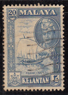 Kelantan 20c 1961, Fishing Craft For Fishing, Malaya / Malaysia - Kelantan