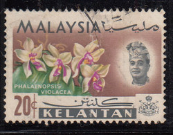 Kelantan 20c 1965, Orchids Orchind,, Plant, Malaya / Malaysia - Kelantan