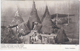 Africa Sudan 1914 Huttes Soudanaises En Boue Sechee, Soudan Huts Made With Dry Mud - Soudan