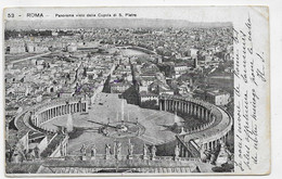 (RECTO / VERSO) ROMA - N° 53 - S. PIETRO - PLI ANGLE HAUT A DROITE - BEAU TIMBRE ET CACHET - CPA PRECURSEUR - San Pietro