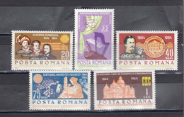 Romania 1964 - Anniversaries, Mi-nr. 2338/42, MNH** - Ongebruikt