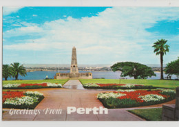 WESTERN AUSTRALIA WA State War Memorial Kings Park PERTH Aust Souvenirs P13 Postcard C1970s - Perth