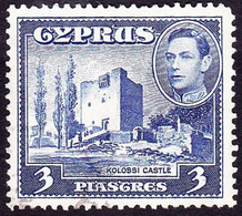 CYPRUS 1942 KGVI 3p Ultramarine SG156a Used - Chypre (...-1960)