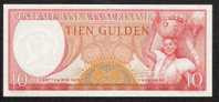 SURINAM     P121  10   GULDEN   1963    UNC. - Surinam