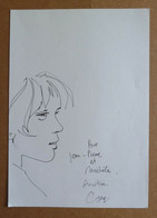 COSEY ( JONATHAN ) Portrait Dedicace - Original Drawings