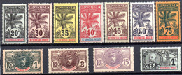 Haut Sénégal Et Niger : Yvert N° 1/15*; 11 Valeurs - Unused Stamps
