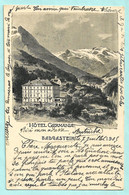 Carte Postale Précurseur, Voyagée 1905 Pour La Françe - HOTEL GERMANIA -- BADGASTEIN - Bad Gastein