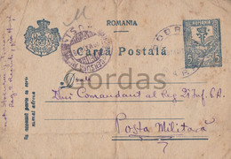 Romania - WW1 - Posta Militara - Military Post - Stationery - 1918 - Cartas De La Primera Guerra Mundial