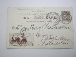 1900 , Bildganzsache  Verschickt, Knickspur - Postal Stationery