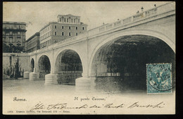 Roma Il Ponte Cavour 1904 Richter Pionere - Ponti