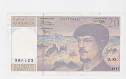 20 Fr. Debussy  1997 Léger Froissement Au Coin Haut Gauche - 20 F 1980-1997 ''Debussy''