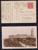 Australia 1928 Picture Postcard SYDNEY Railway Station To WINTERTHUR Switzerland - Covers & Documents