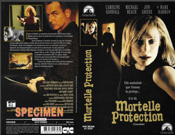 "MORTELLE PROTECTION" -jaquette SPECIMEN Originale CIC VIDEO -casualties - Horreur