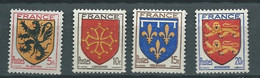 France - Série Yvert N  602 /  605 *  4 Valeurs Neuves Avec Charnière -AA 17703 - Neufs