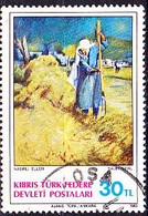 TürkischZypern Turkish Cyprus Turque De Chypre - Schwielige Hände; Von Salih Oral (MiNr: 125) 1983 - Gest Used Obl - Gebraucht