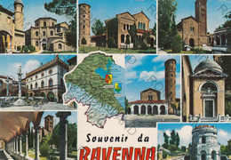 CARTOLINA  SOUVENIR DA RAVENNA,EMILIA ROMAGNA,BELLA ITALIA MARE,VACANZA,BARCHE A VELA,PORTO,STORIA,VIAGGIATA 1979 - Ravenna