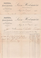 1911/12 - MEZE (34)  GRAINS, Farines, Fourrages - Léon HOLMIERE - Historische Documenten
