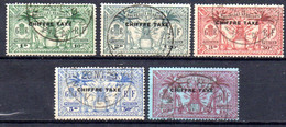 Nouvelles Hebrides : Yvert Taxe N° 1/5 - Used Stamps