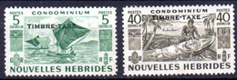 Nouvelles Hebrides : Yvert Taxe N° 26 Et 29 - Used Stamps