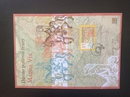 Grande Carte Maximum SK 2020 EUROPA Ancient Mail Routes The Magna Via Ancienne Route Postale - FDC