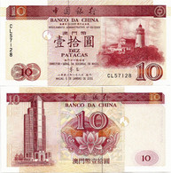 MACAO - BdC       10 Patacas       P-101a       8.1.2001      UNC - Macau