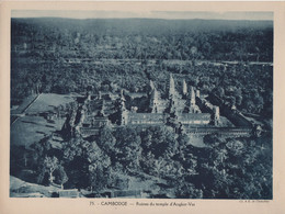 Pour L'Enseignement Vivant (24x18cm) - Les Colonies Francaises - Cambodge - Ruines Du Temple D'Angkor-Vat - Camboya