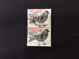 Slovaquie 2019 PAQUES YT 759  Paire Oblitérée Oiseau En Fer Blanc Ferblanterie Traditionnelle - Used Stamps