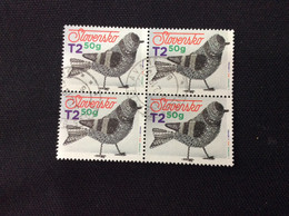 Slovaquie 2019 PAQUES YT 759  Bloc De 4 Oblitéré Oiseau En Fer Blanc Ferblanterie Traditionnelle - Used Stamps
