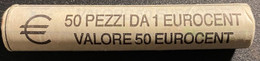 ITALIA REPUBBLICA 2002 1C EURO ROTOLINO BANCA 2002 CONFEZIONE 50PZ.  FDC - Jahressets & Polierte Platten