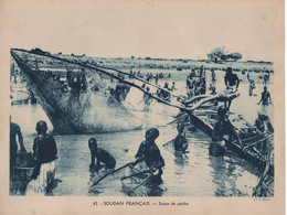 Pour L'Enseignement Vivant (24x18cm) - Les Colonies Francaises - Soudan Francais - Scene De Peche - Sudan