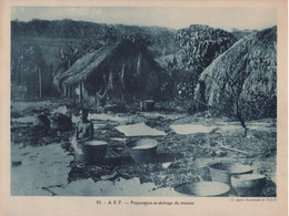 Pour L'Enseignement Vivant (24x18cm) - Les Colonies Francaises - AEF - Preparation Et Sechage Du Manioc - Sin Clasificación