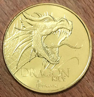 63 VULCANIA DRAGON RIDE MDP 2014 MÉDAILLE SOUVENIR MONNAIE DE PARIS JETON TOURISTIQUE MEDALS COINS TOKENS - 2014